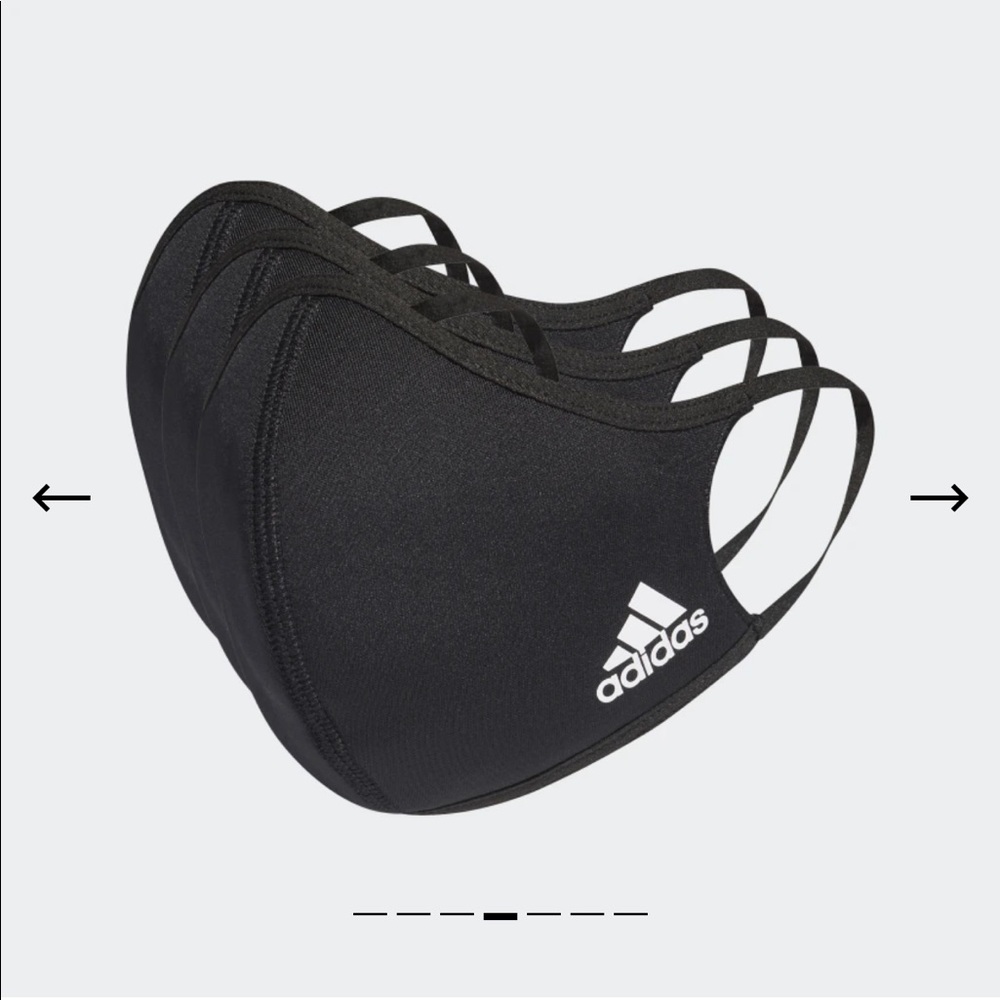 Adidas 3 pack face mask XS/S